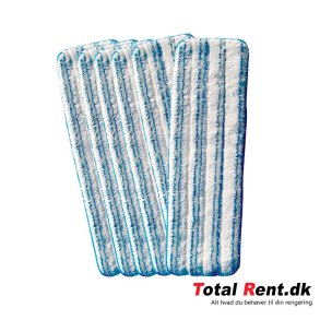 Microfibermopper Lux 40 cm,  Hvid/bl Kb 4 og f 2 GRATIS! (6 stk.)