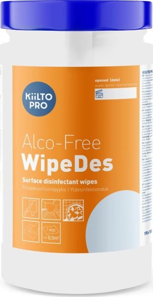 Kiilto Desinfektion serviet Pro Alco Free Wipe. 200 stk