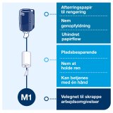 Tork dispenser hndklderulle, M1 mini, Hvid plast - 558000