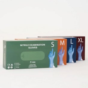 Nitril Handsker u/ talkum, Bl 100 stk.