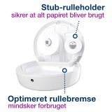 Tork dispenser, til jumbo mini toiletruller, T2, Sort plast - 555008