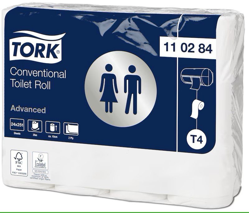 Tork Toiletpapir Advanced, 2-lags, T4