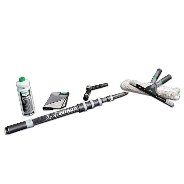Unger vinduespudserst Ninja 6 i 1 - med Carbon teleskopstang 1,9 meter