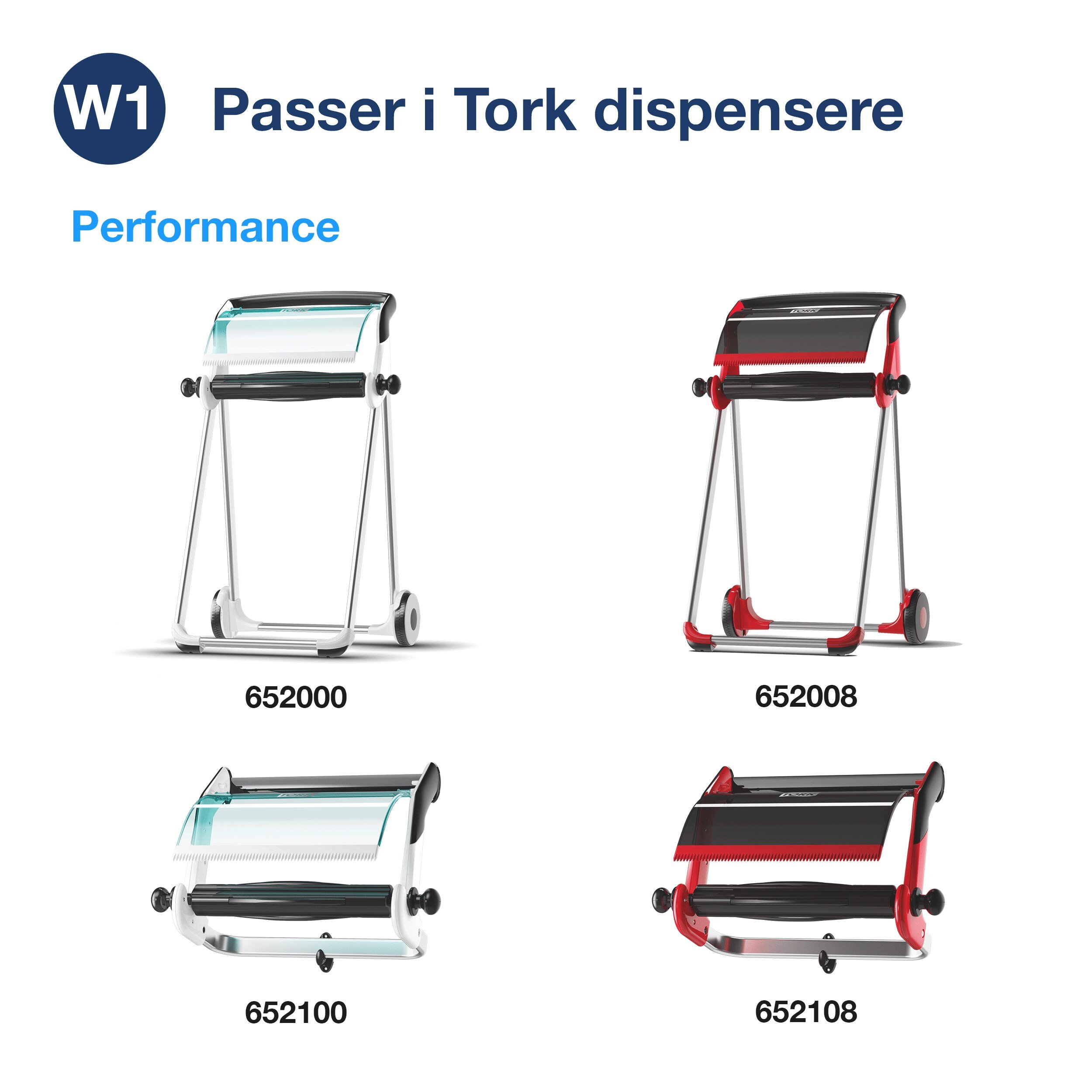 Vrkstedsrulle Tork Advanced 430 W1 System, 2-lags, 340 meter - 130060