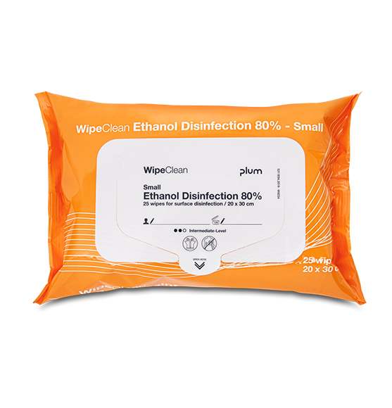 Plum wipes Ethanol Desinfektion 80%, 25stk.