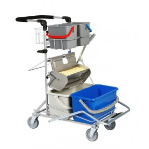 Tina rengringsvogn med fodpresse