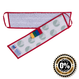 Microfibermoppe -  Mikro Vision Health Care - velcro, Industri 40cm Svanemrket Hvid