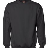 ID sweatshirt m/ rund hals - Sort