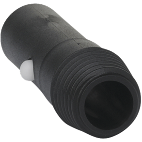 Vikan Adapter, fra click til gevind, Sort - 380900