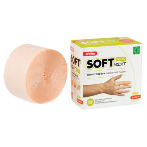 Plaster Soft 1, (6cm. x 4,5m.) selvklbende/limfrit