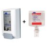 Tilbud - Diversey IntelliCare Dispenser, Manuel, Hvid inkl. 4 x 1,3 L Desinfektionsmiddel